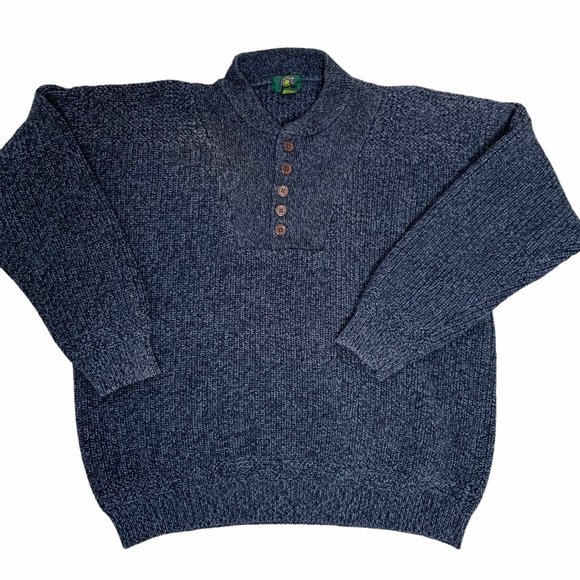 Club Room Other - Vintage Club Room Heavy Knit Henley Sweater 15PE